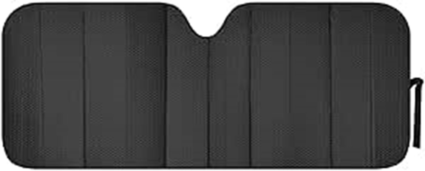 accordion style windshield sun shade