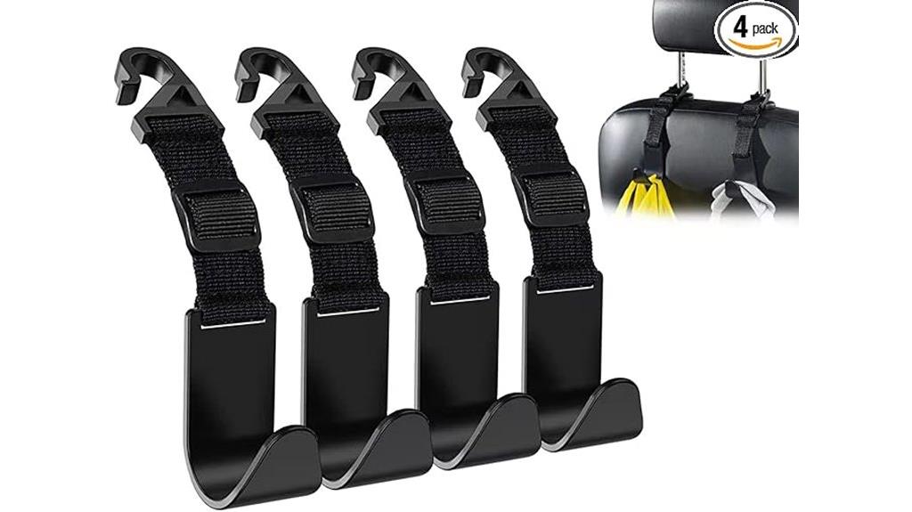 adjustable car hooks set