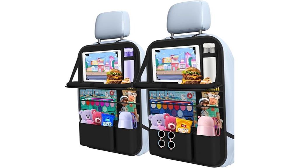 backseat car organizer with tablet