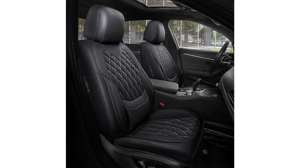 black car seat cover set