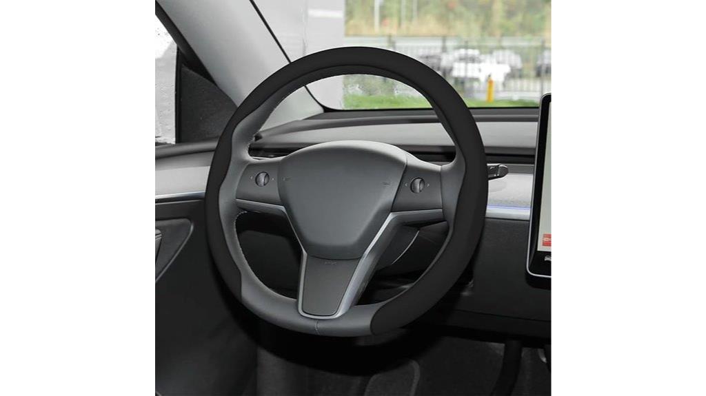 black non slip leather cover