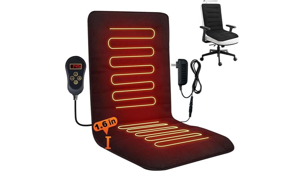 black office heated cushion