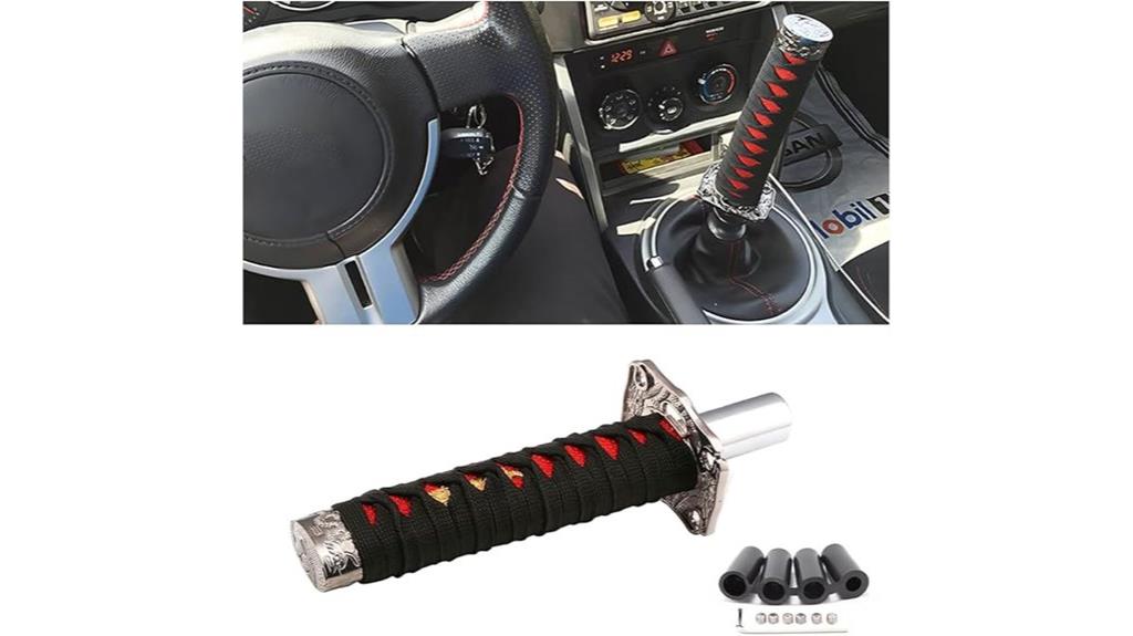 black red samurai knob