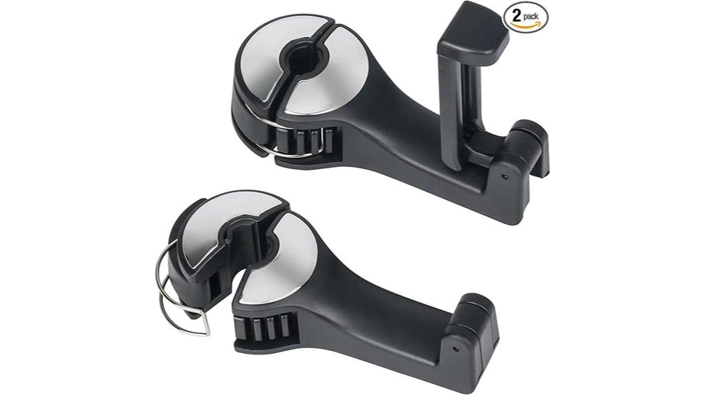 car hooks with phone holders