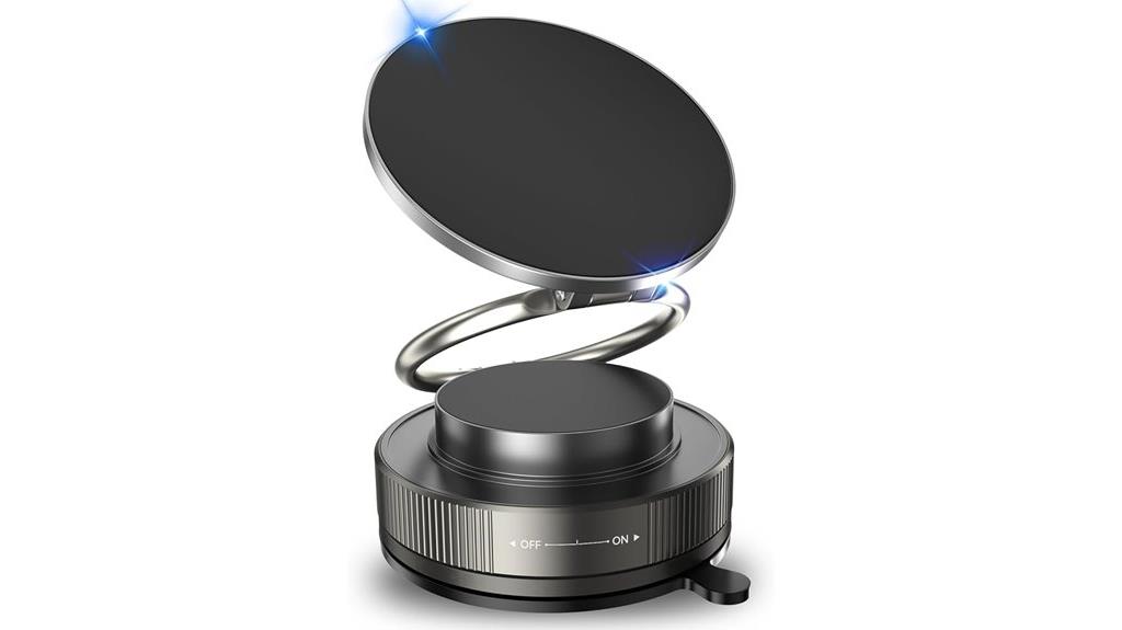 car mount with vacuum