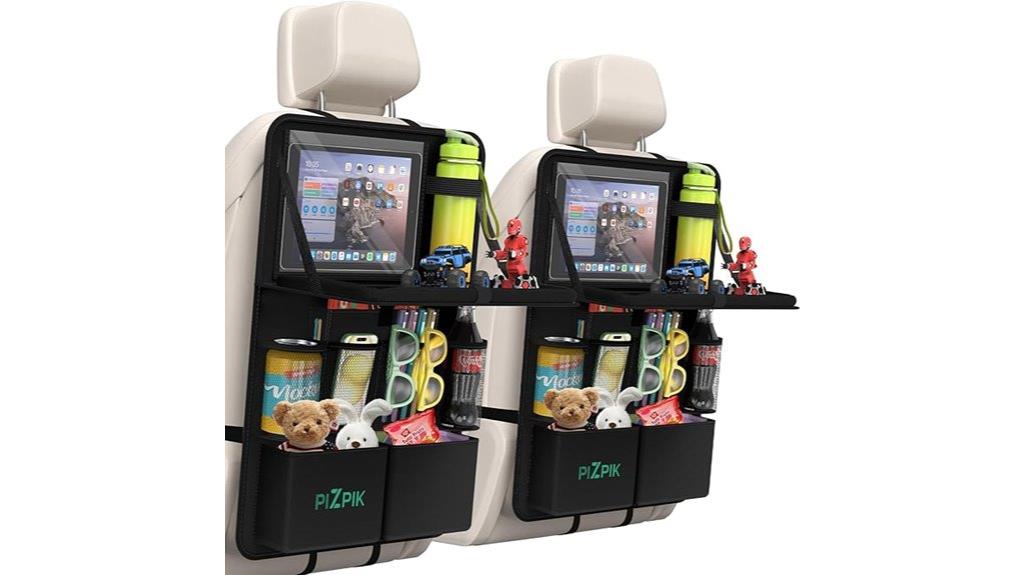 car seat organizer features