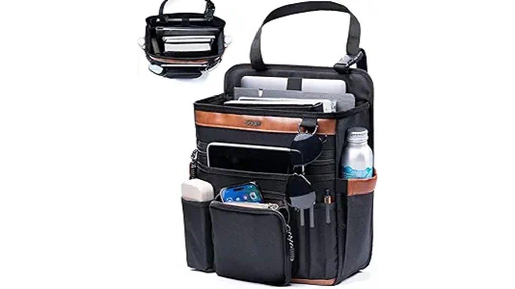 car seat organizer with laptop