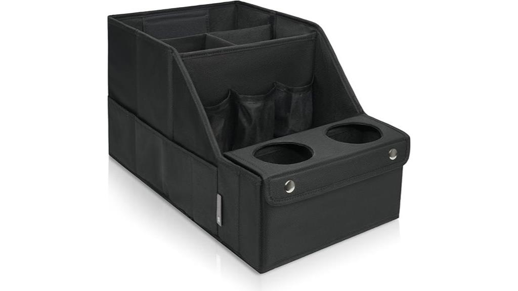 car seat organizer with multiple compartments