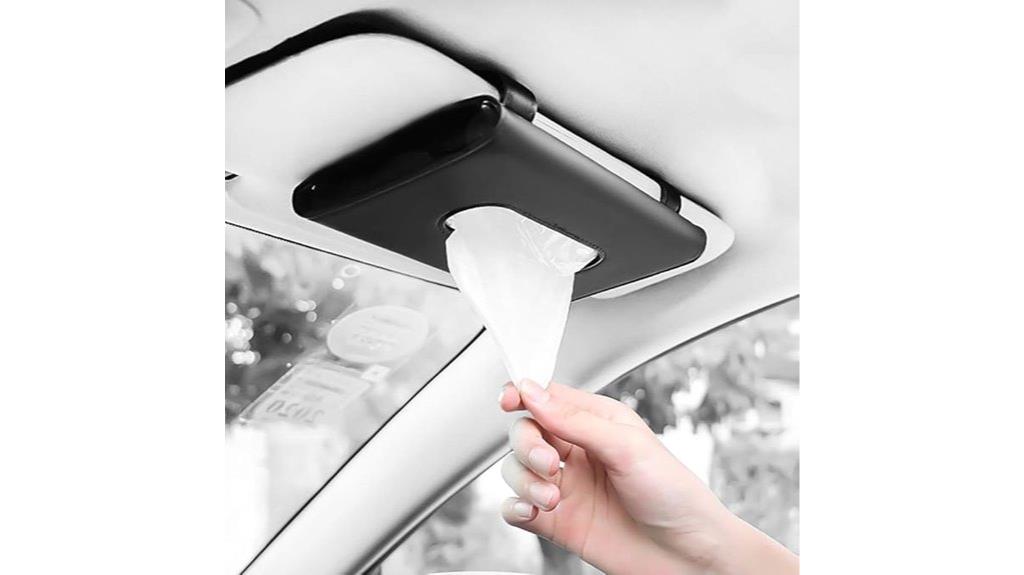 car visor tissue holder
