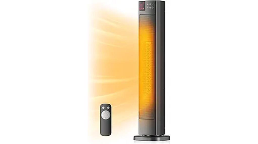 ceramic tower heater with thermostat