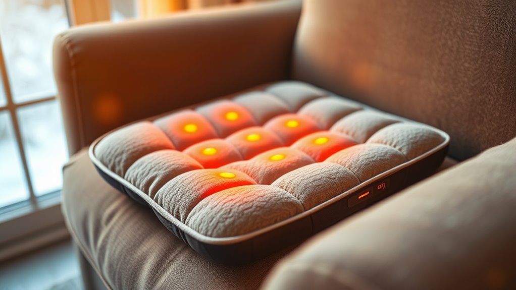 comfortable adjustable heated cushion