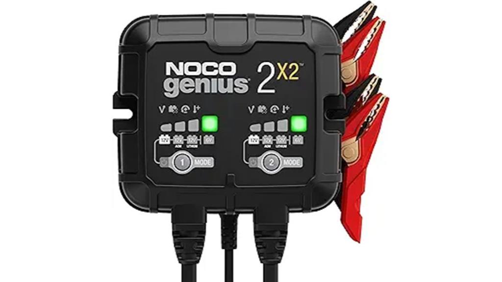 dual bank smart charger