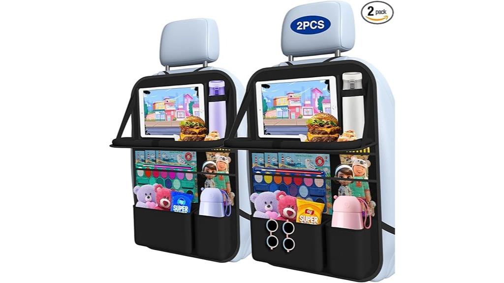 dual car seat storage