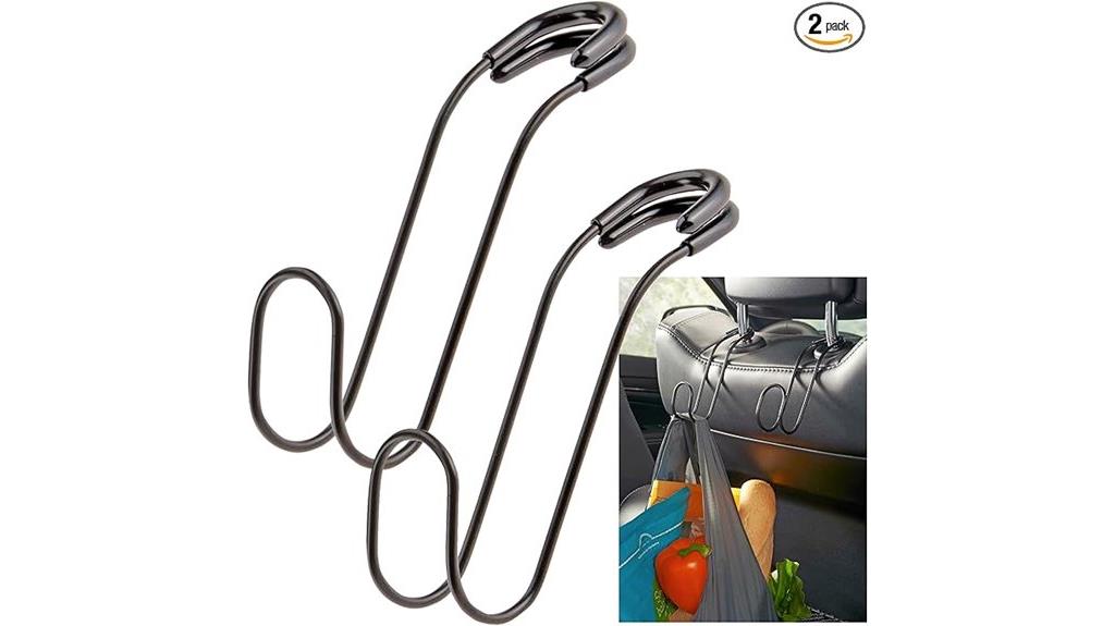 durable car bag hooks