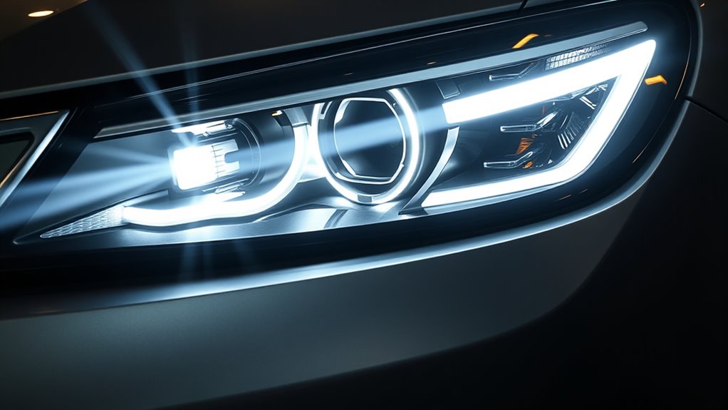 focused bright stylish beams