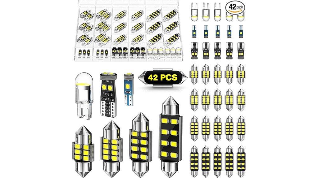 forty two led car lights