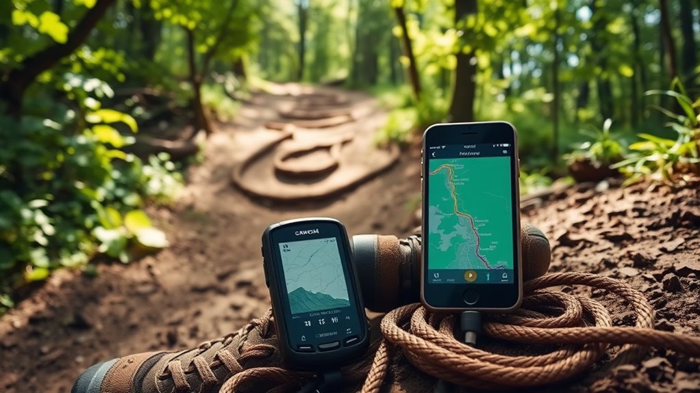 gps vs smartphone trail navigation