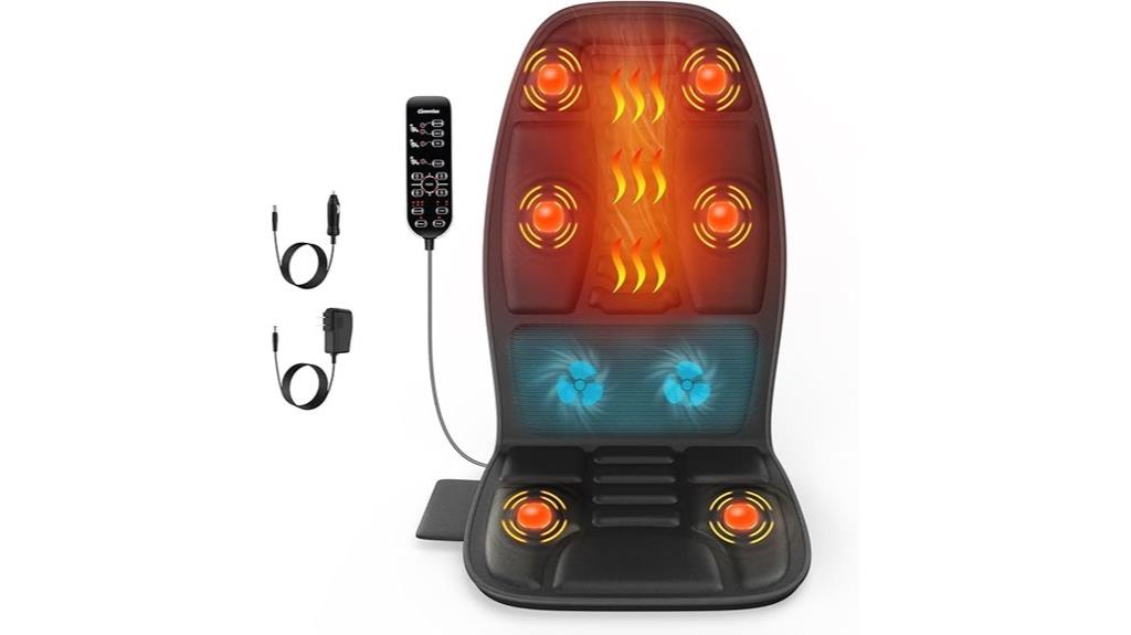 heated cooling massage cushion