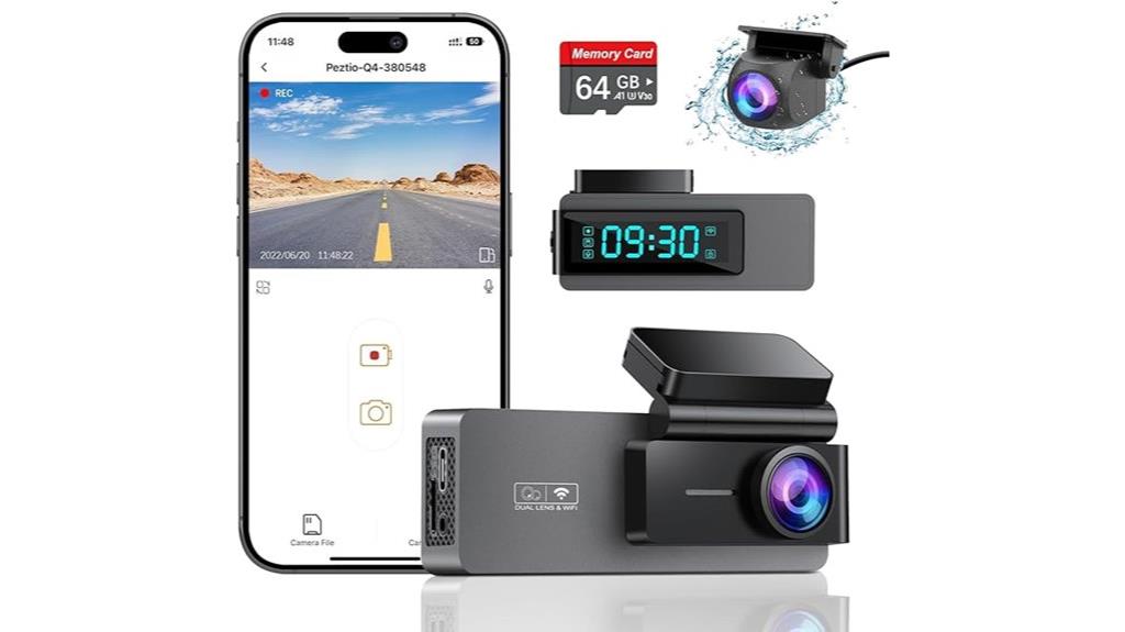 high resolution dual dash cam