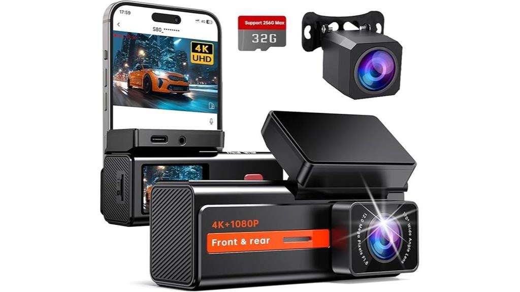 high resolution dual dash cam