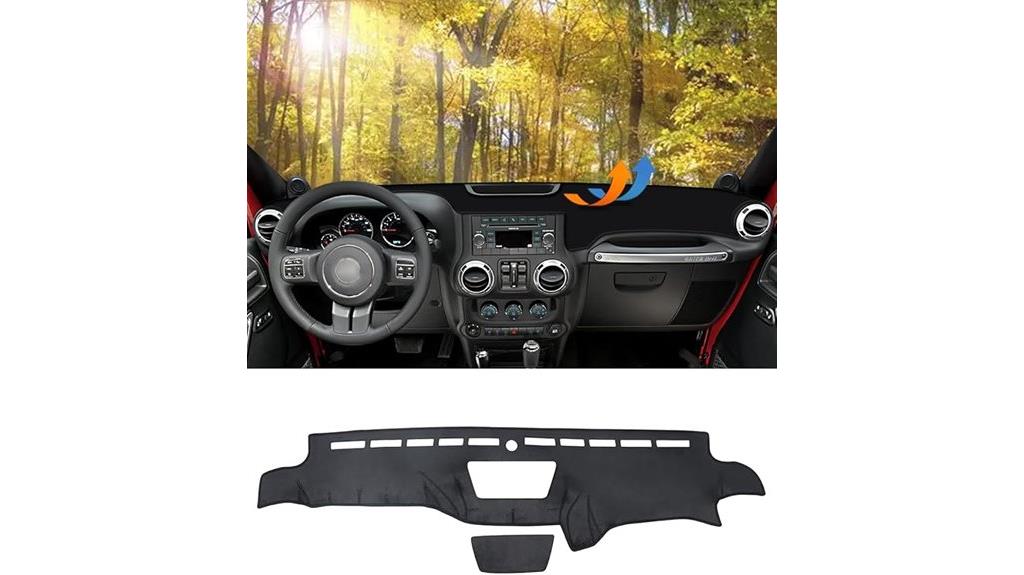 jeep wrangler dash cover