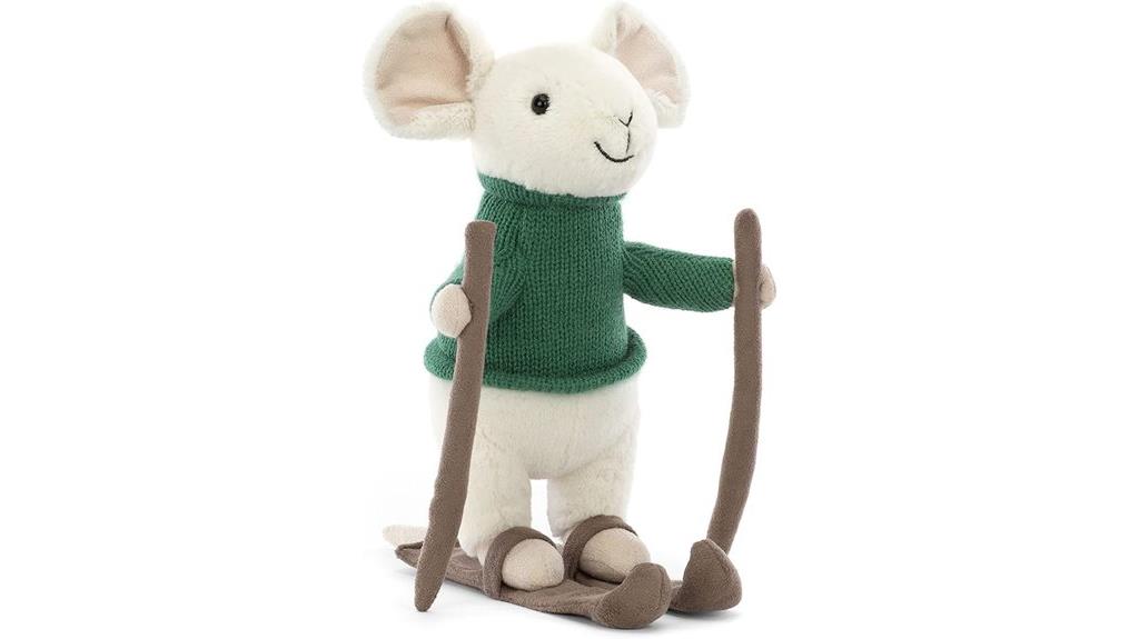jellycat mouse skiing plush