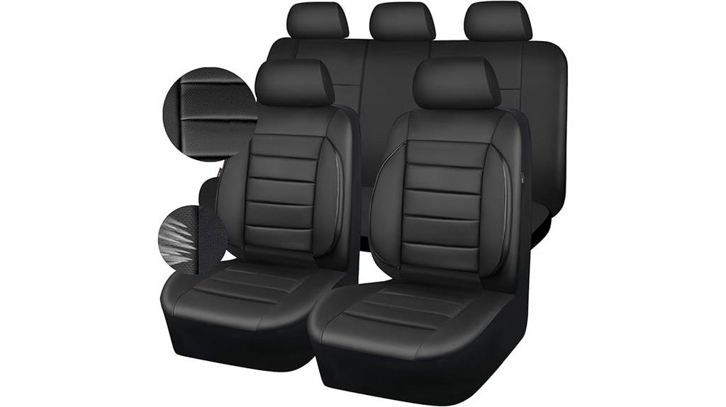 leather seat cover set