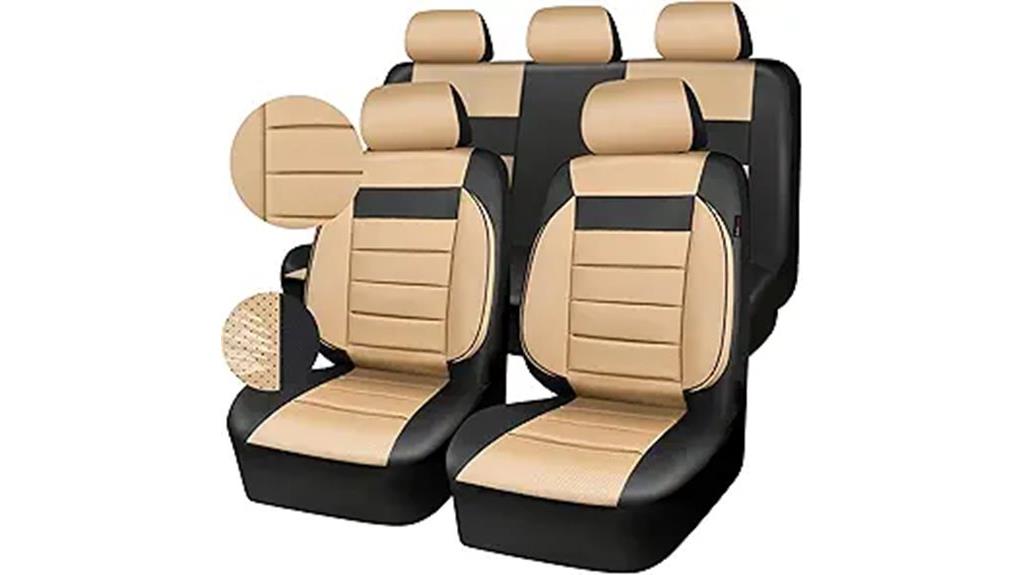 leather seat cover set
