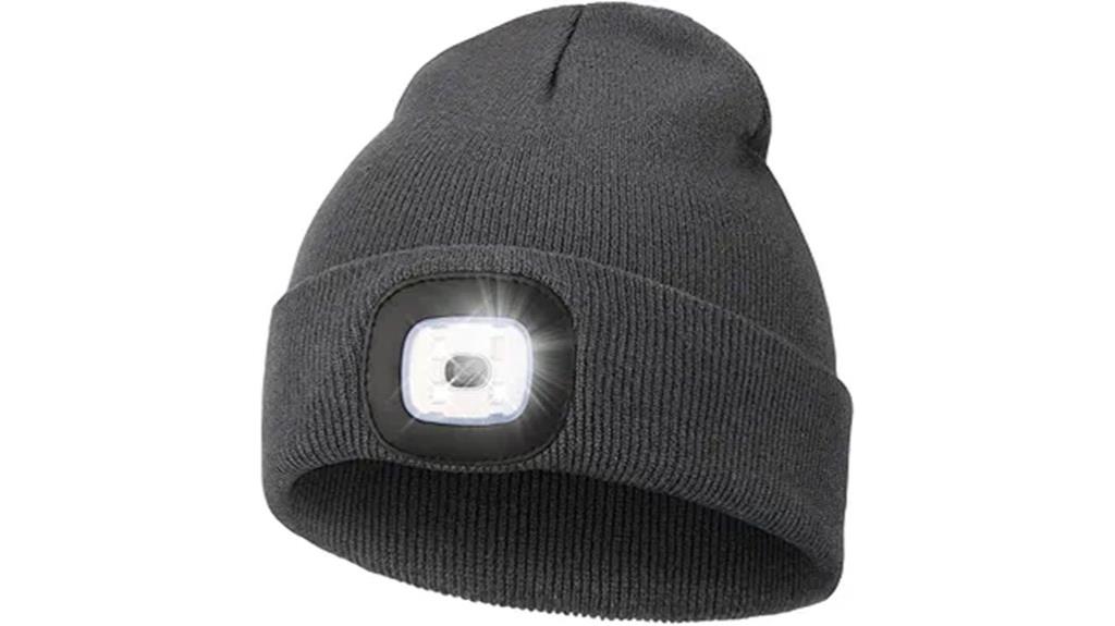 led light rechargeable beanie