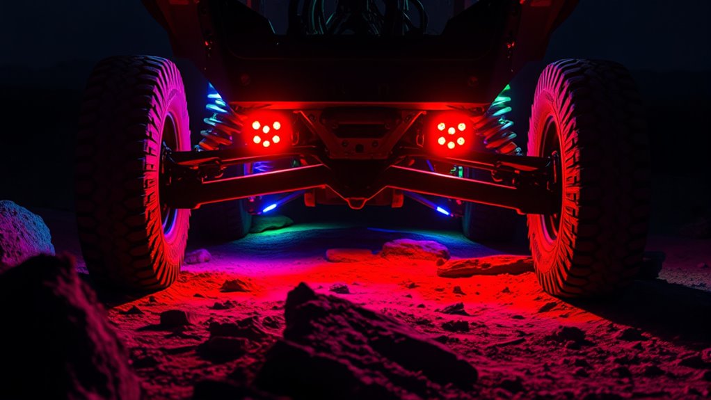 led rock light installation