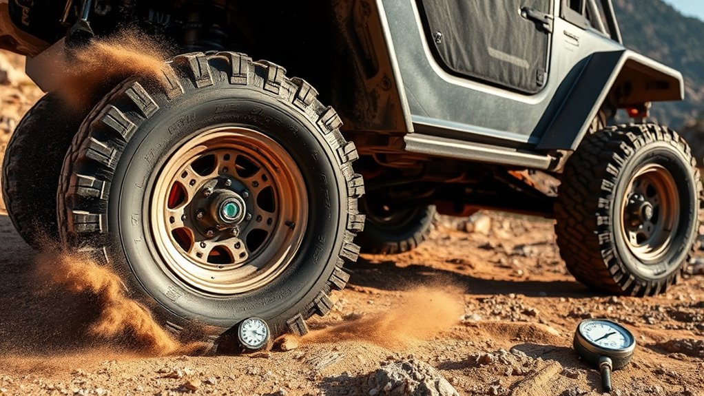 lower tire pressure off road