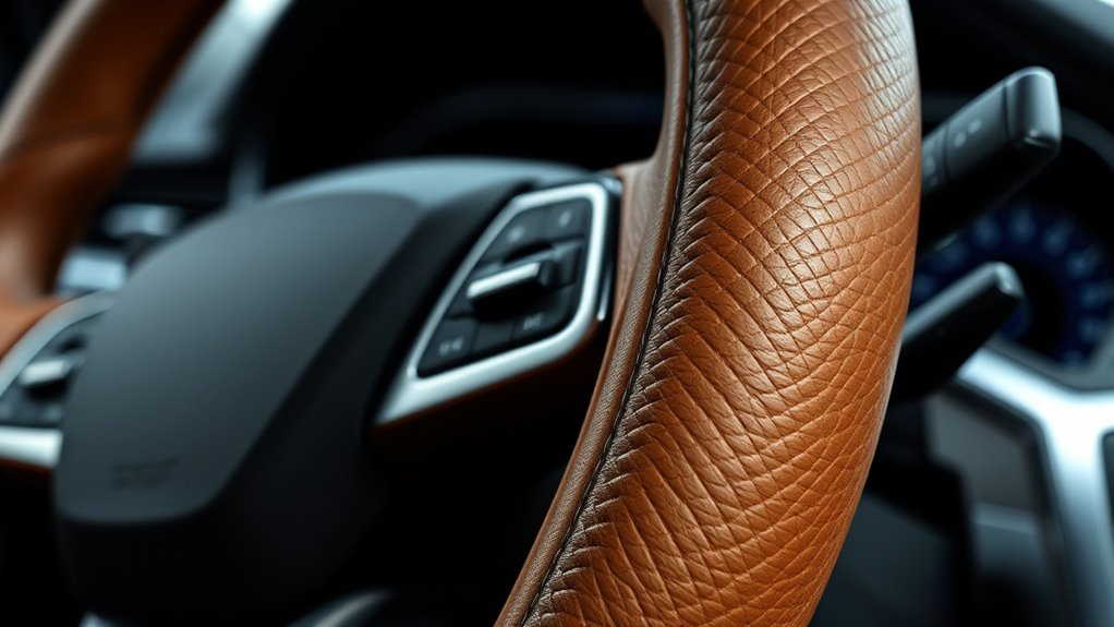 material options for steering covers