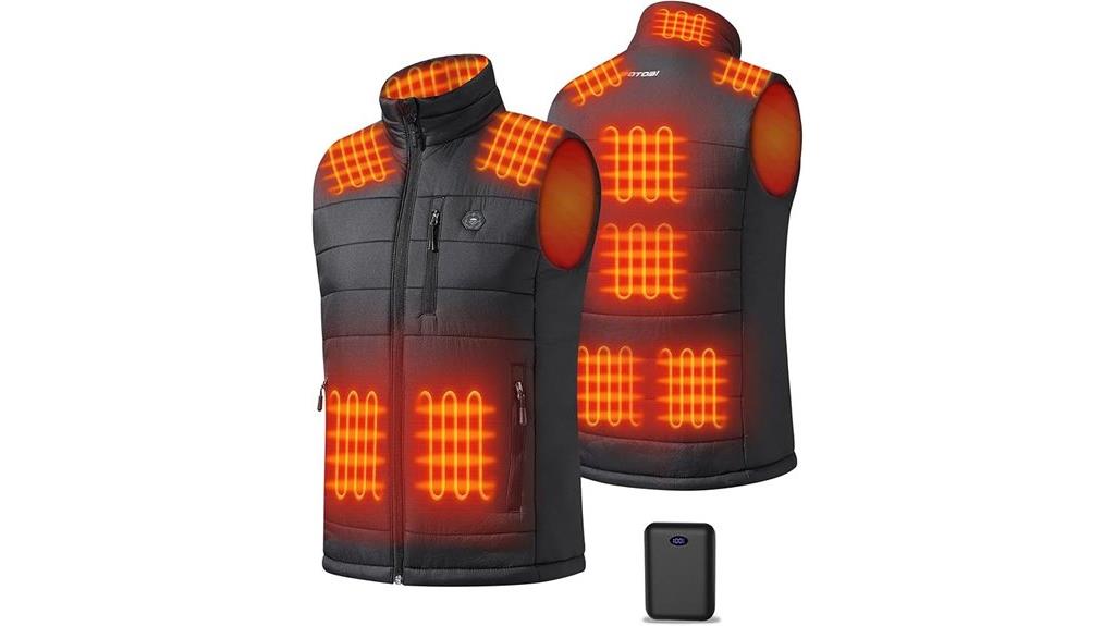 men s heated vest with power bank