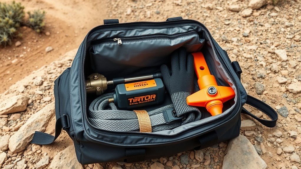 organized recovery gear storage