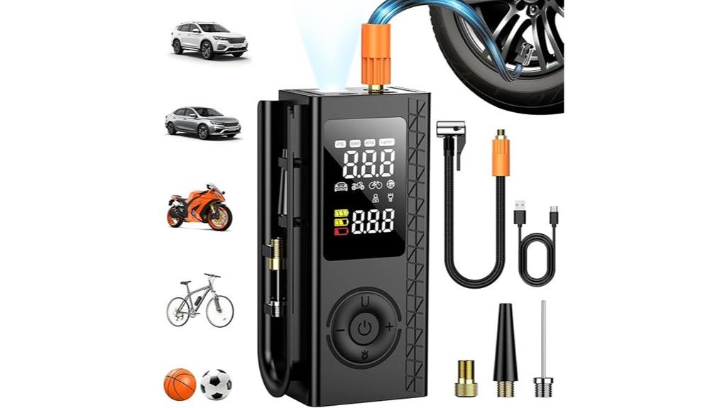 portable digital tire inflator