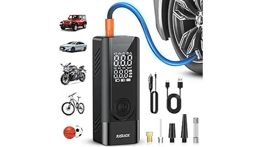 portable digital tire inflator