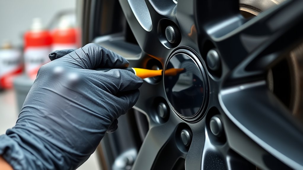 promptly remove or touch up