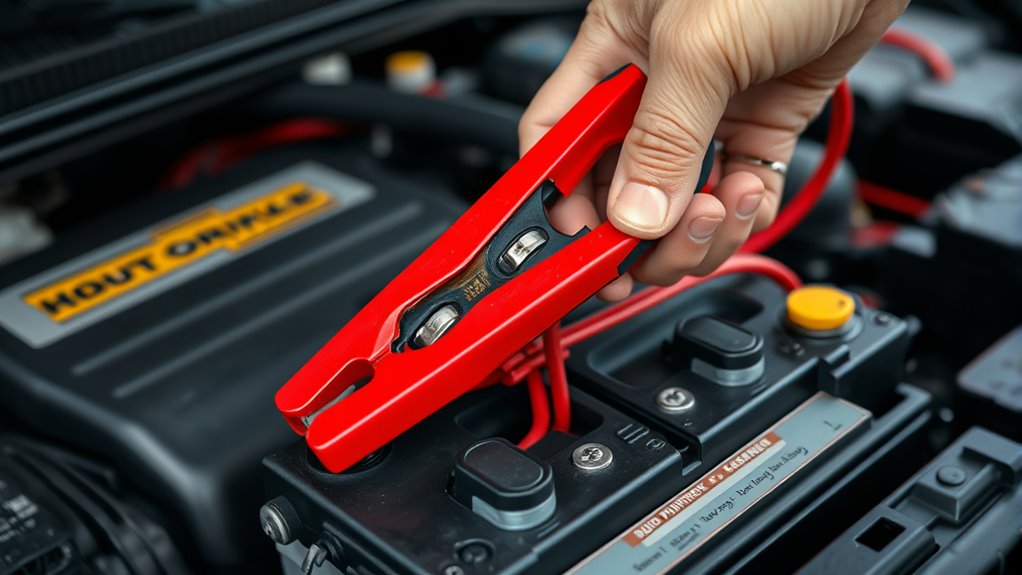 proper jumper cable connection