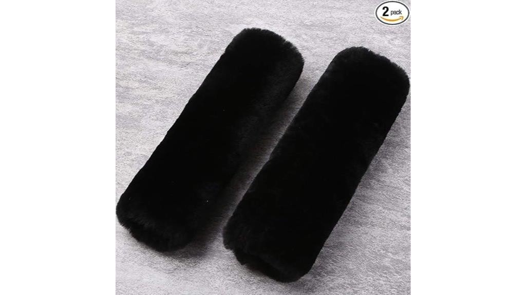sheepskin seat belt cushions