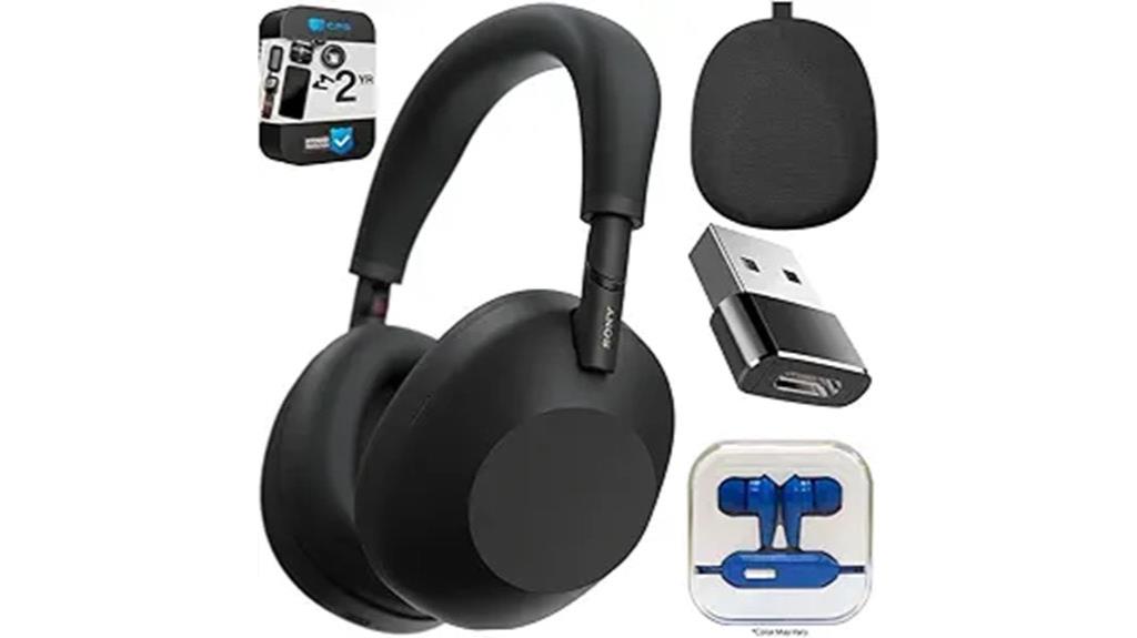 sony black noise canceling headphones