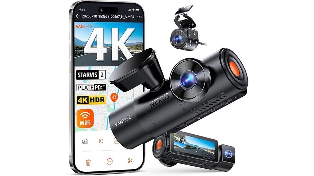 triple 4k dashboard camera