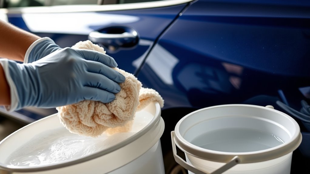 two bucket washing technique