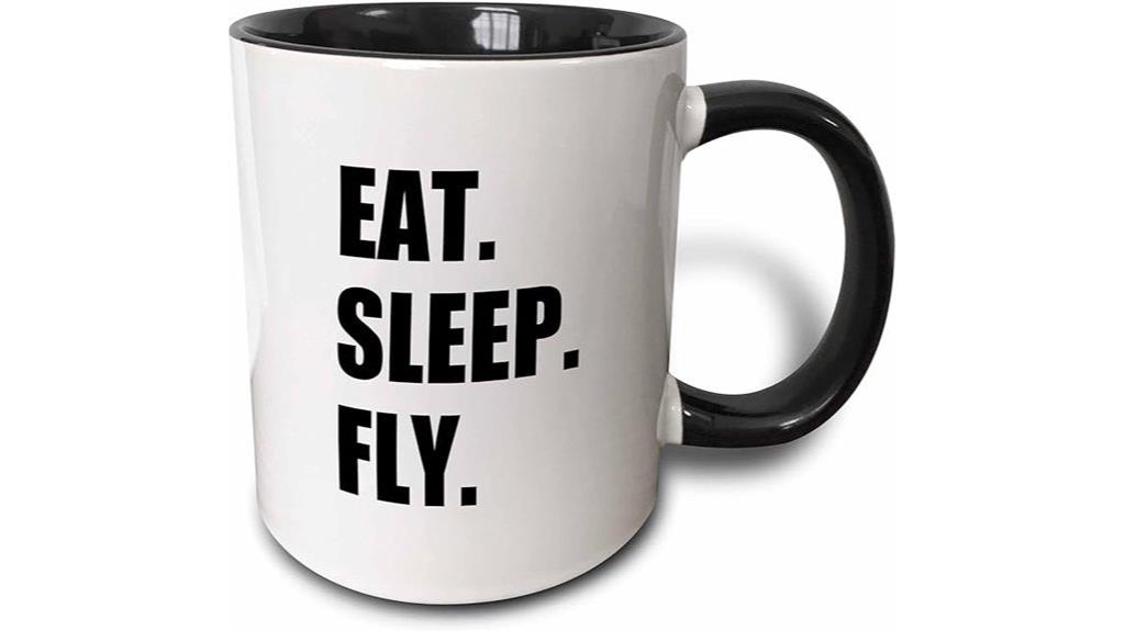 two tone mug with fly