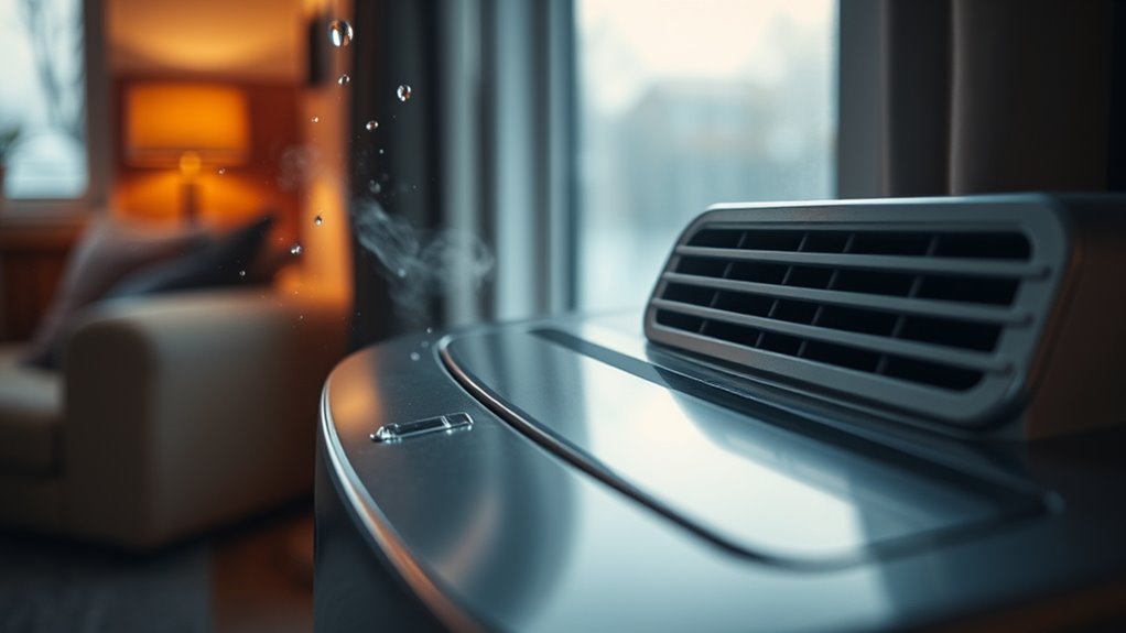 use dehumidifiers to reduce moisture