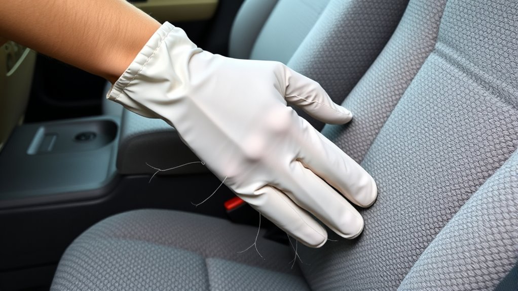 use glove cloth static