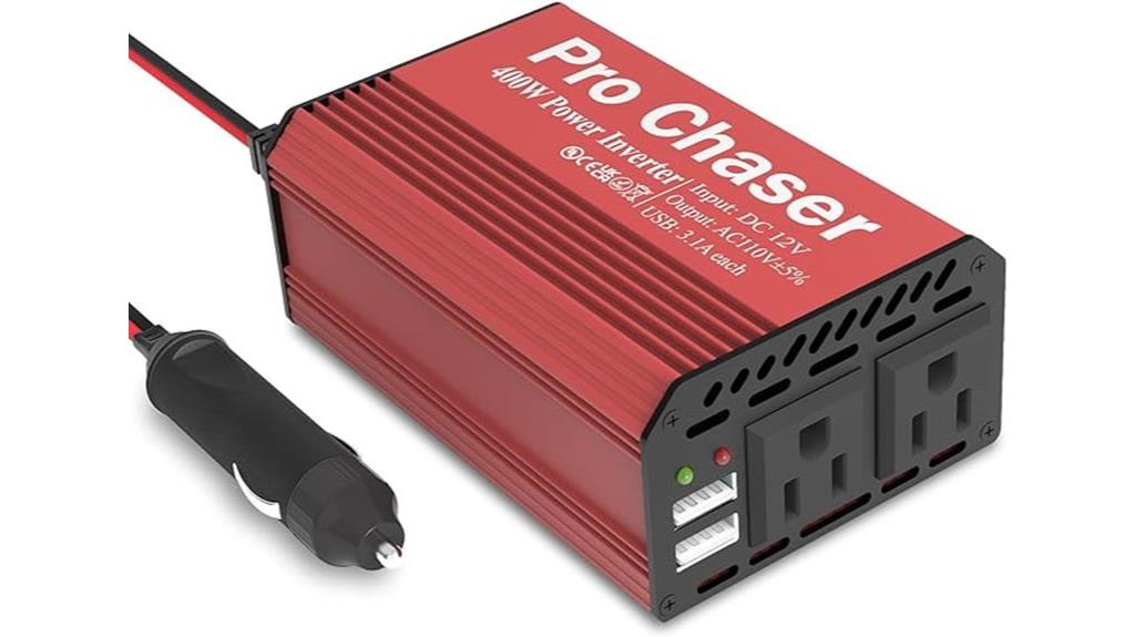 vehicle inverter with usb