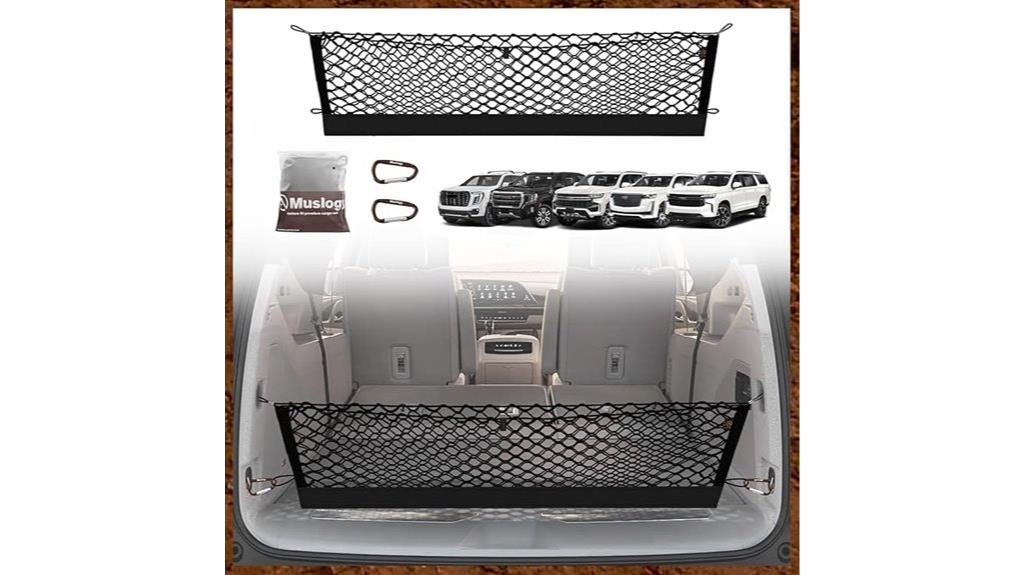 vehicle trunk cargo net