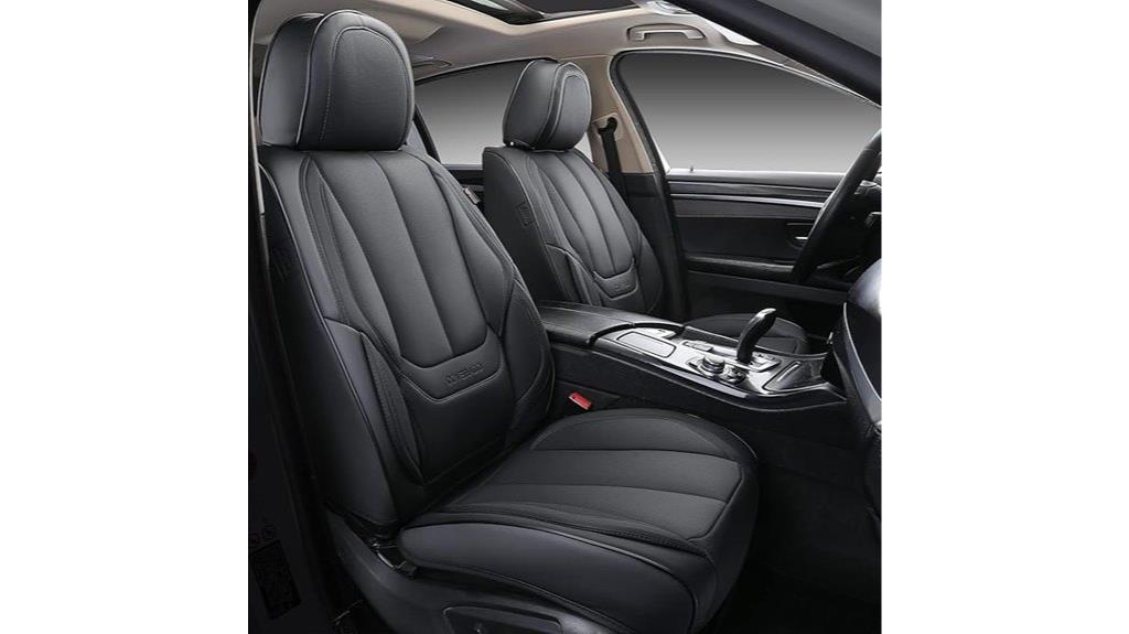 waterproof black leather seat covers