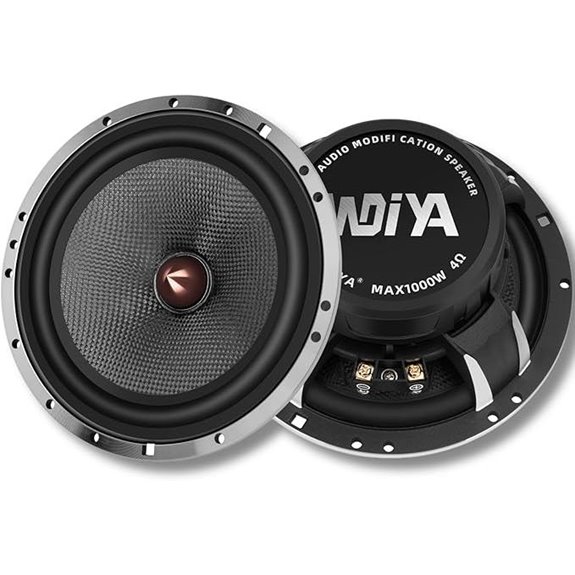 Upgrade 6.5 1000W Car Speakers with Carbon Fiber Woofers