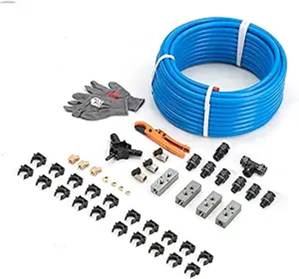 Air Compressor Accessories Kit 100 ft HDPE Aluminum Hose